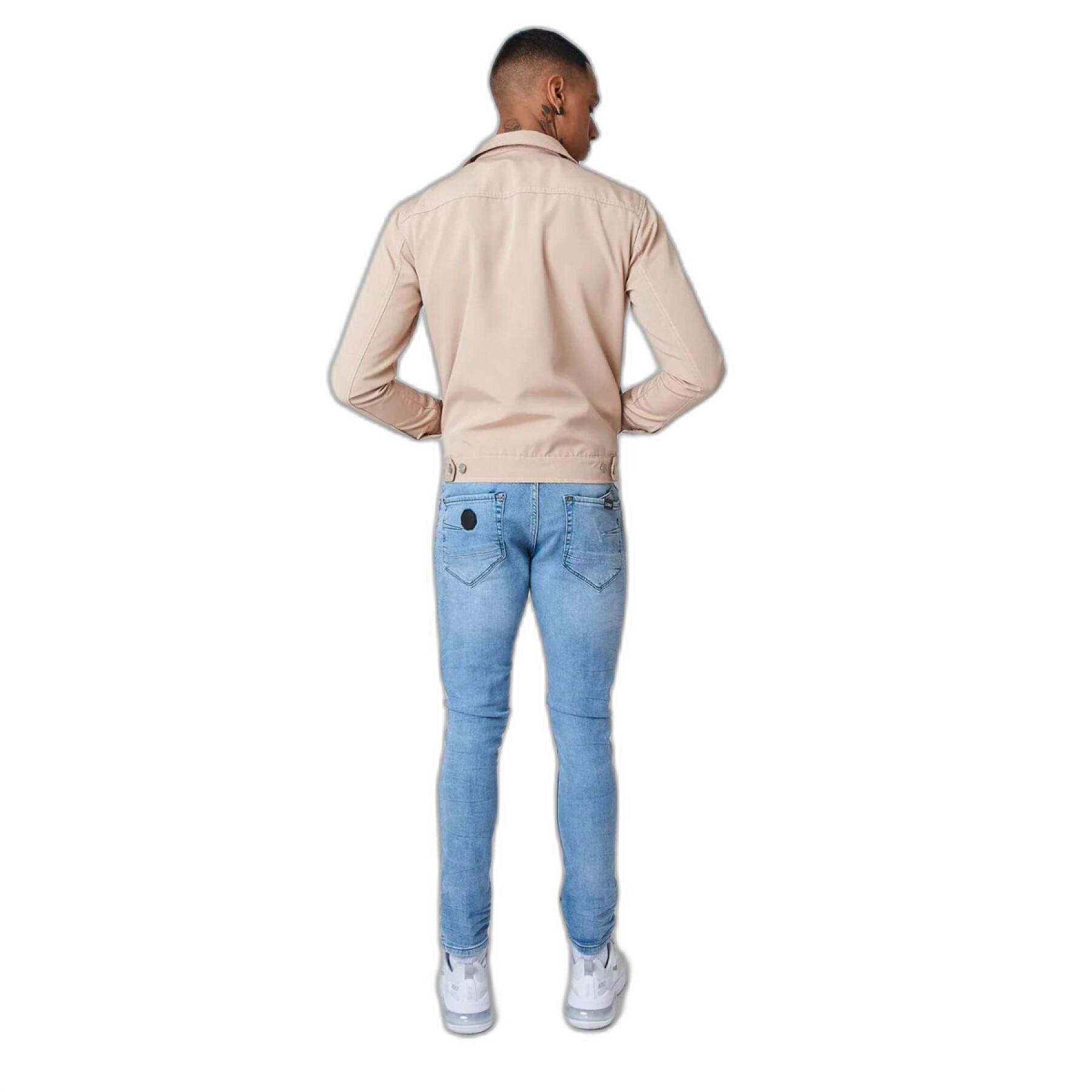 Giacca di jeans con cuciture a contrasto Project X Paris