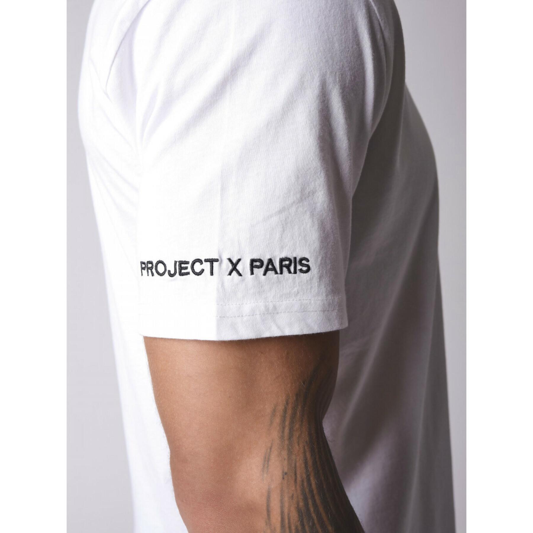 Maglietta con ricamo a manica singola Project X Paris