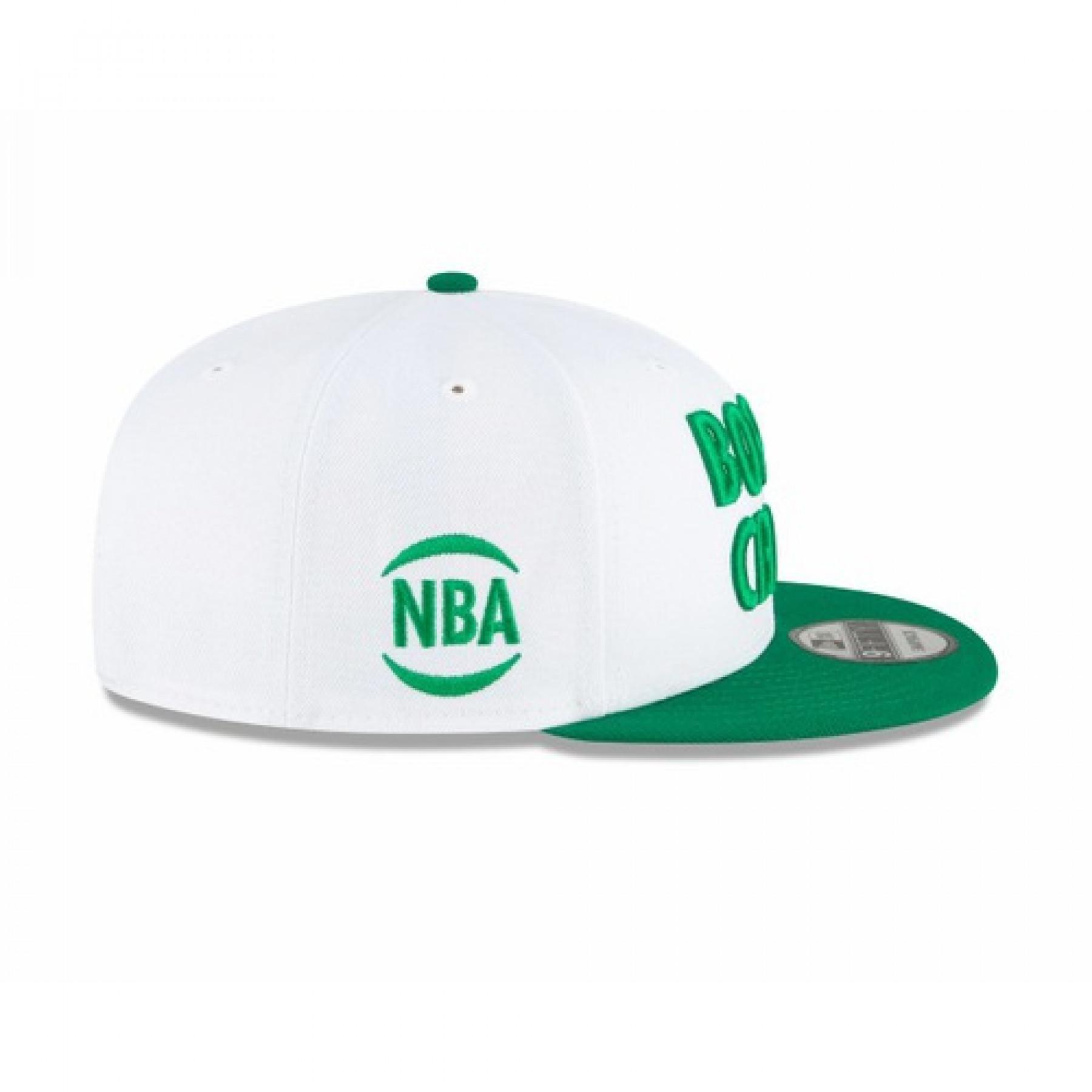 New Era NBA20 City Off 9Fifty Snapback Cap Boston Celtics Bianco Verde 