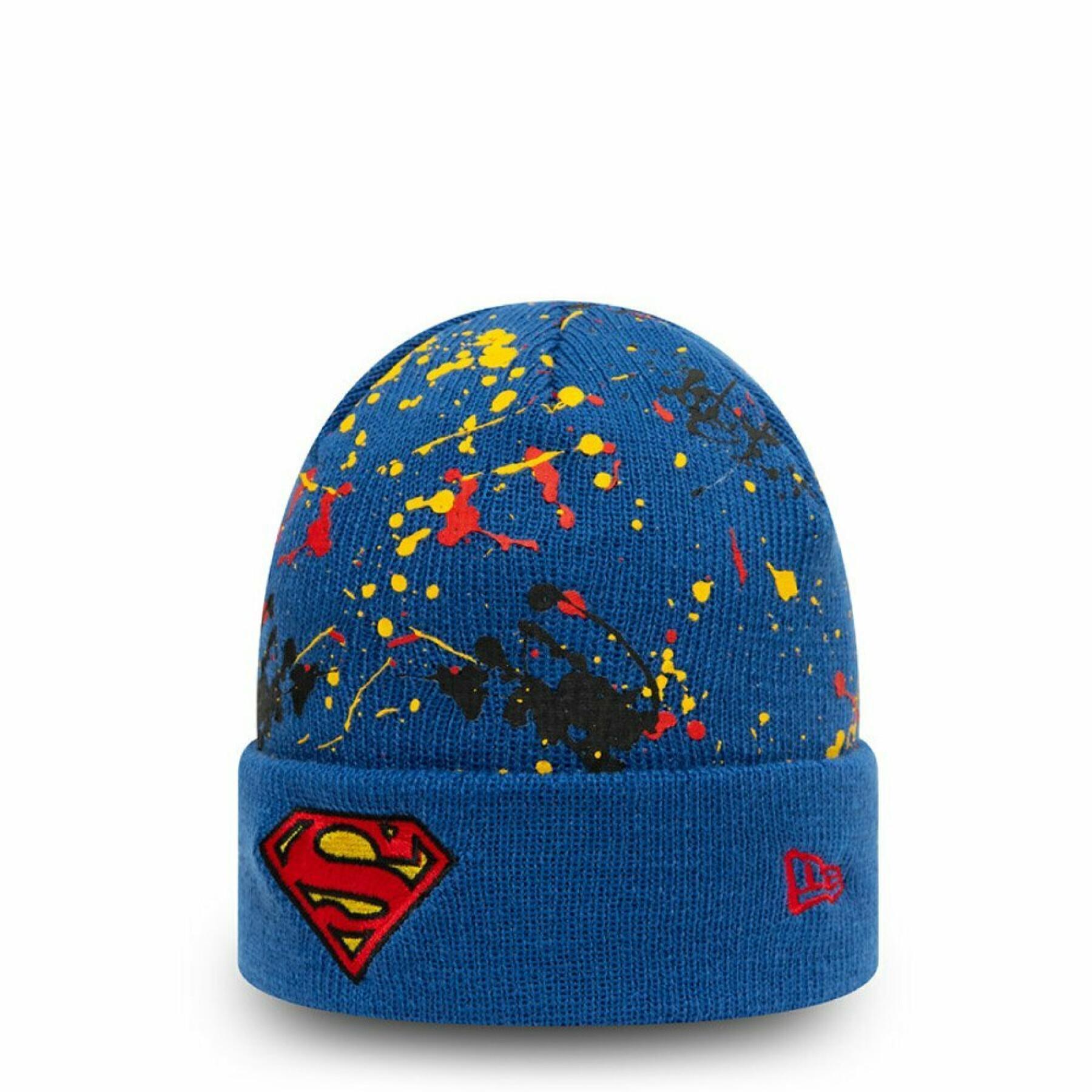 Cappello per bambini New Era Paint Splat Cuff Superman