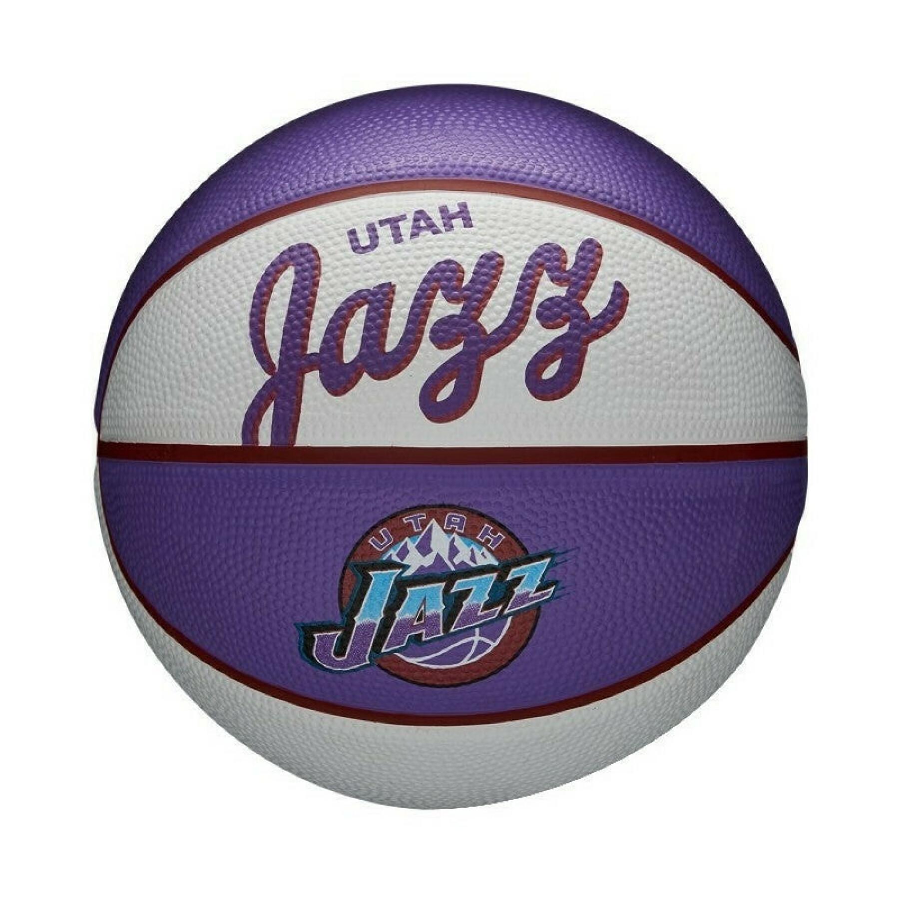 Mini palla nba retro Utah Jazz