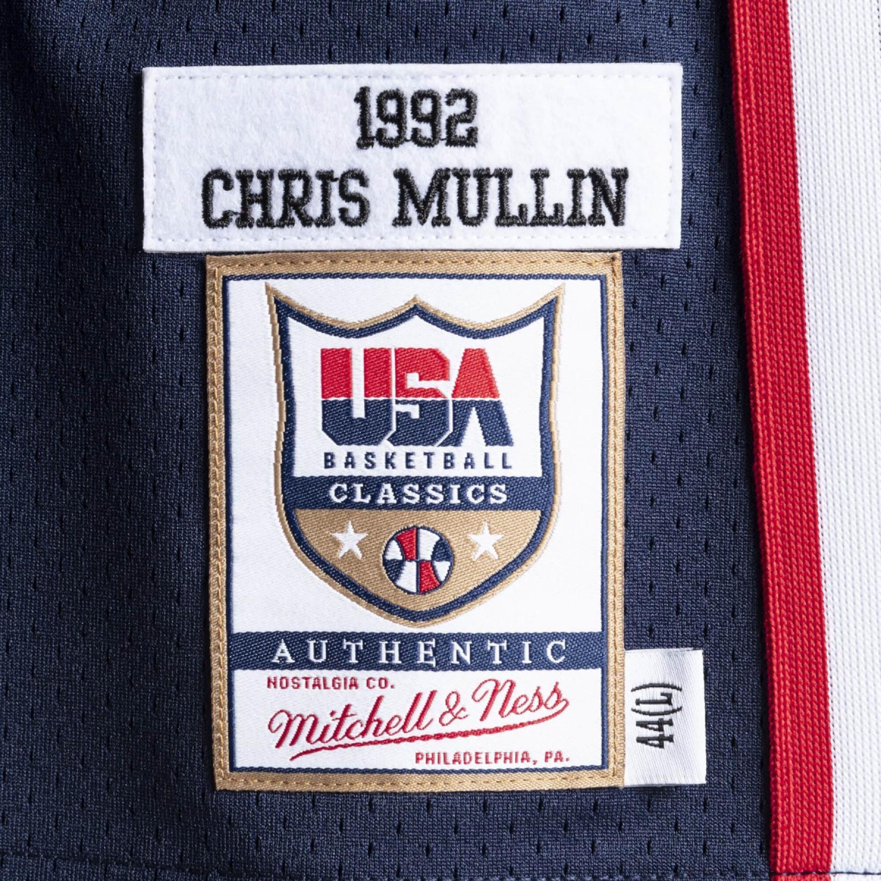 Maglia della squadra autentica USA nba Chris Mullin