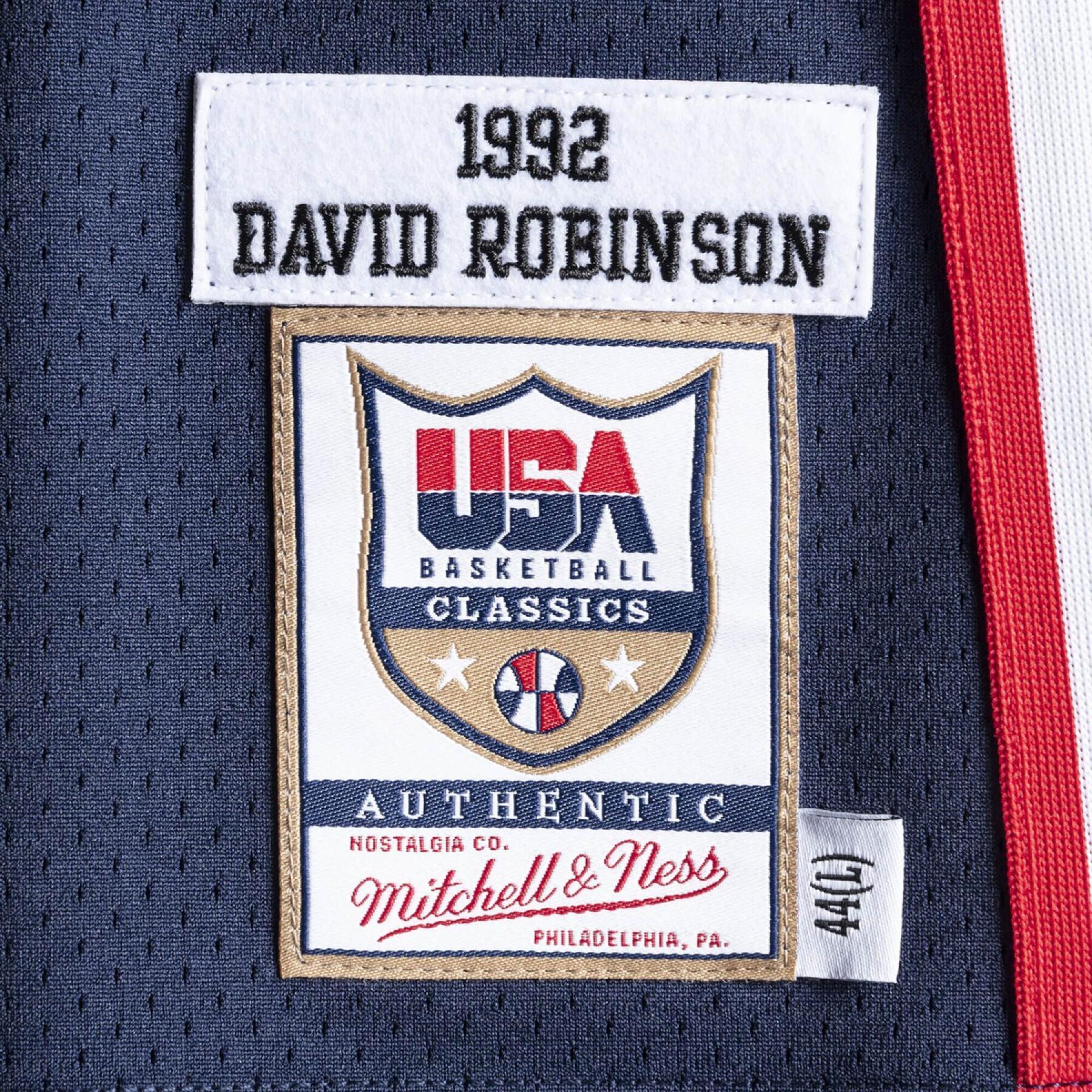 Maglia della squadra autentica USA nba David Robinson