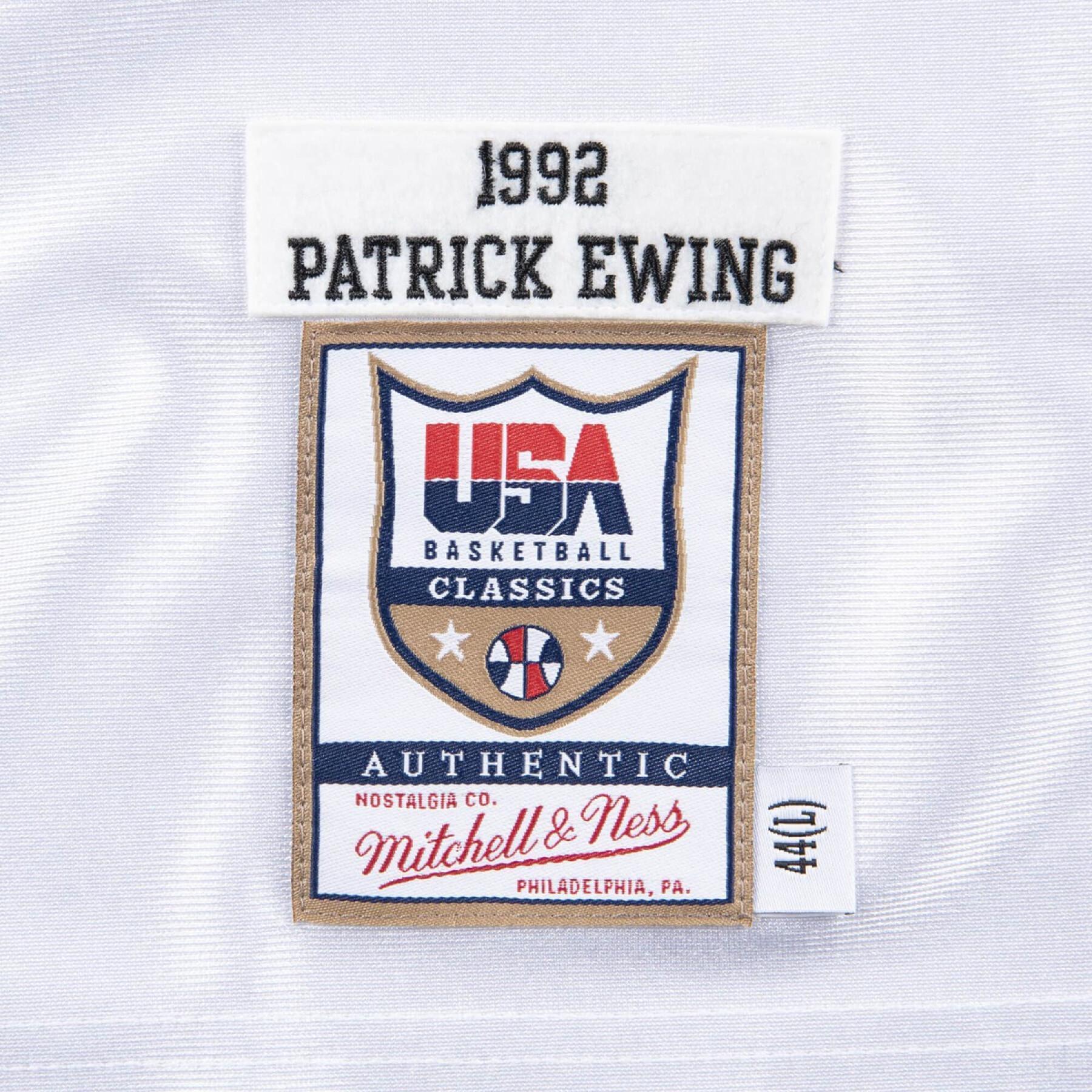 Maglia della squadra autentica USA Patrick Ewing