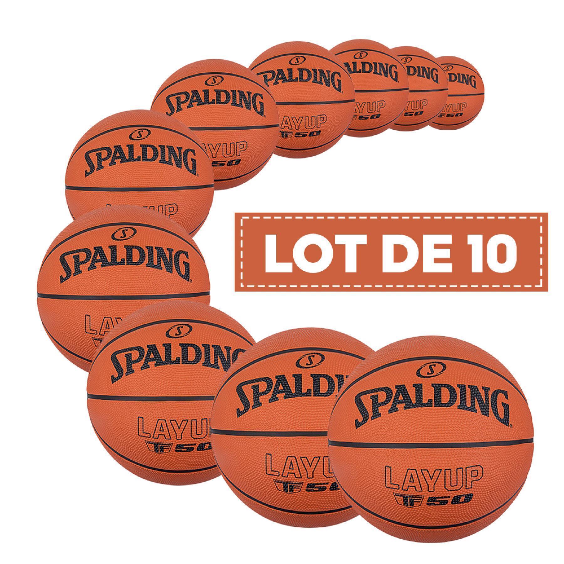 Confezione da 10 palloncini Spalding Layup TF-50