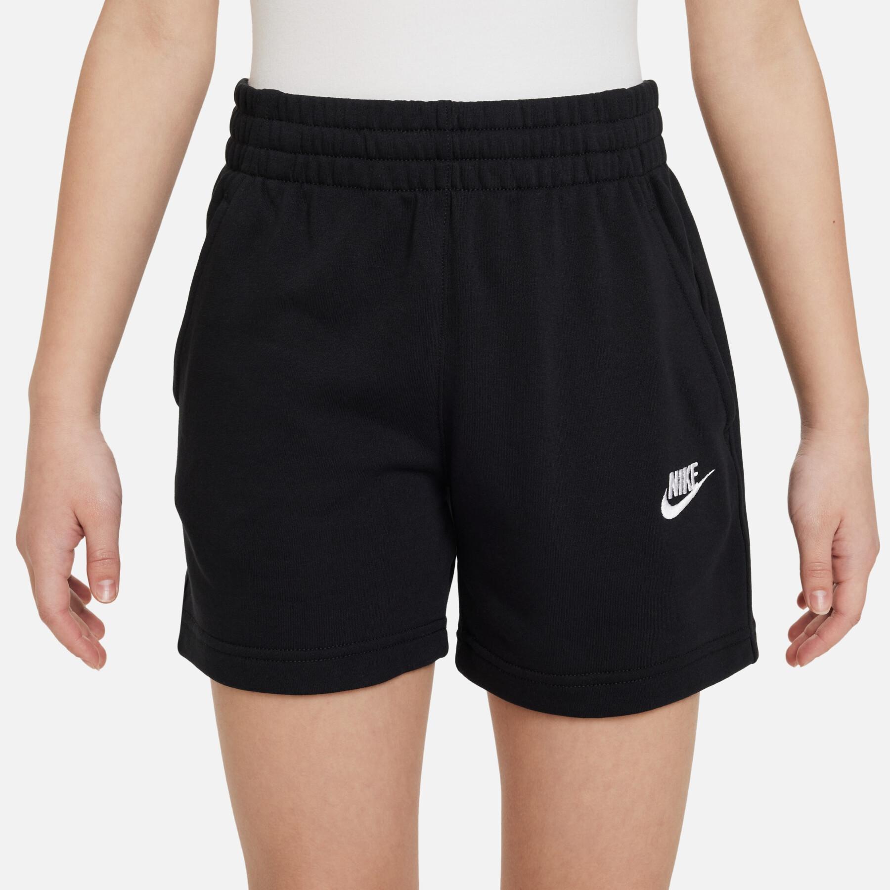 Pantaloncini da bambina Nike Club FT 5In LBR