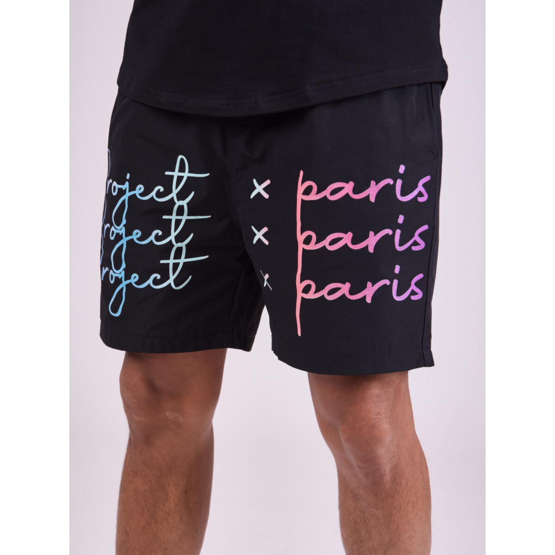 Pantaloncini con grande logo stampato Project X Paris