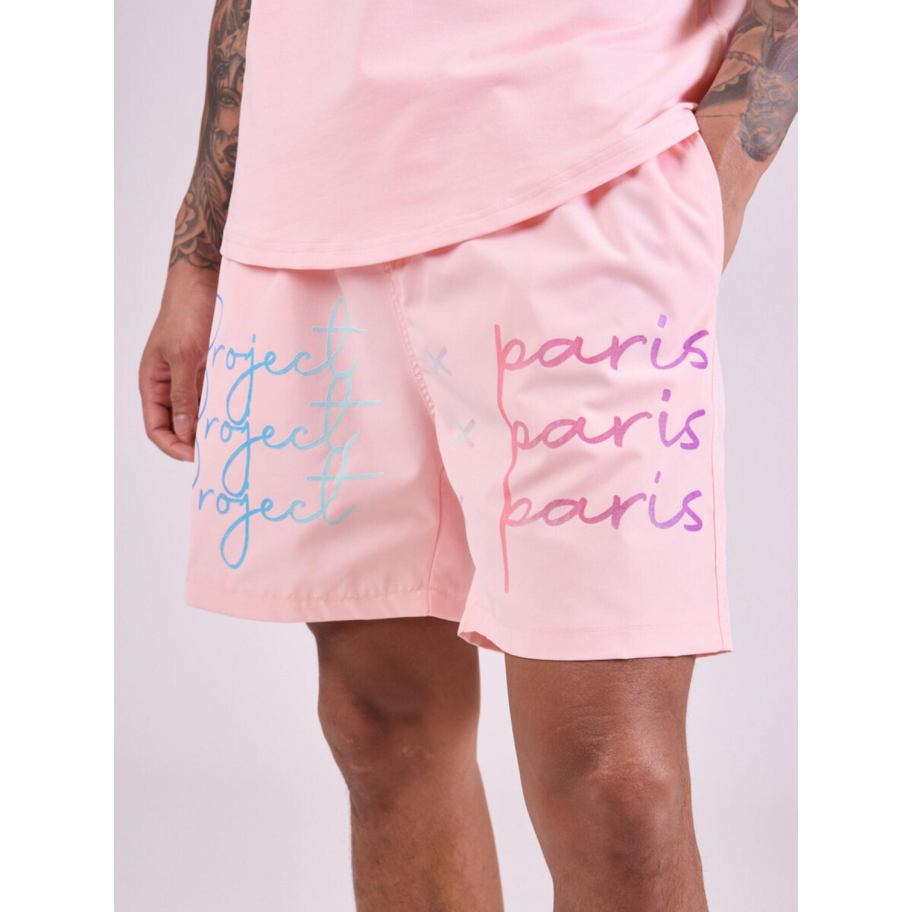 Pantaloncini con grande logo stampato Project X Paris