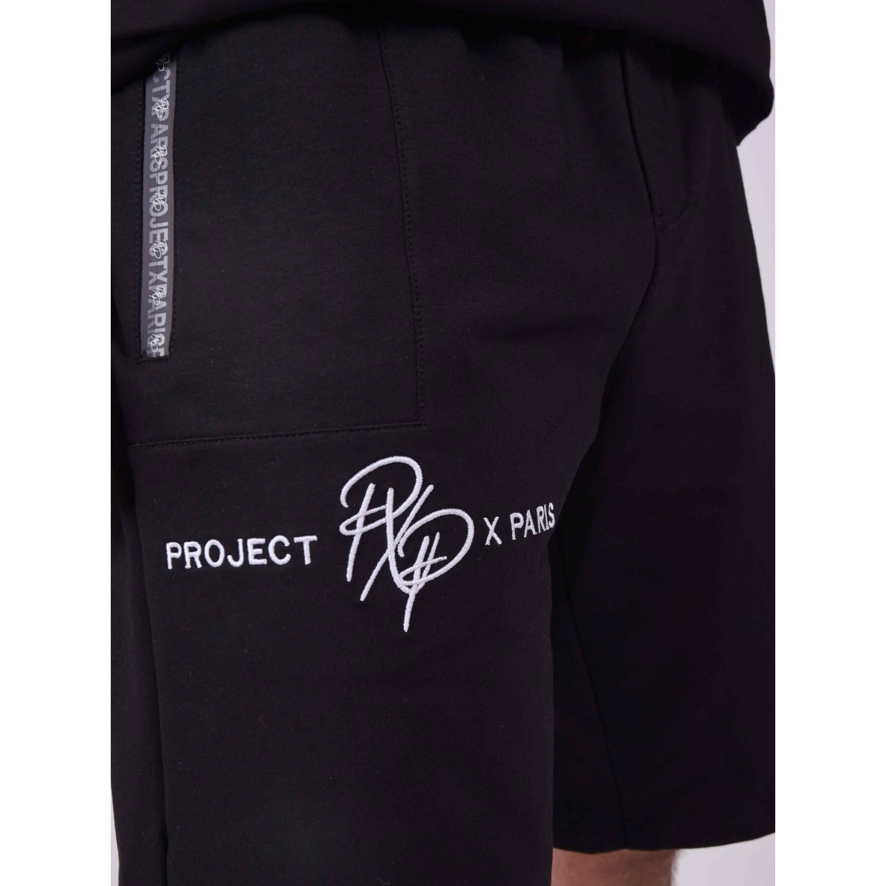 Pantaloncini con fascia e logo a contrasto Project X Paris