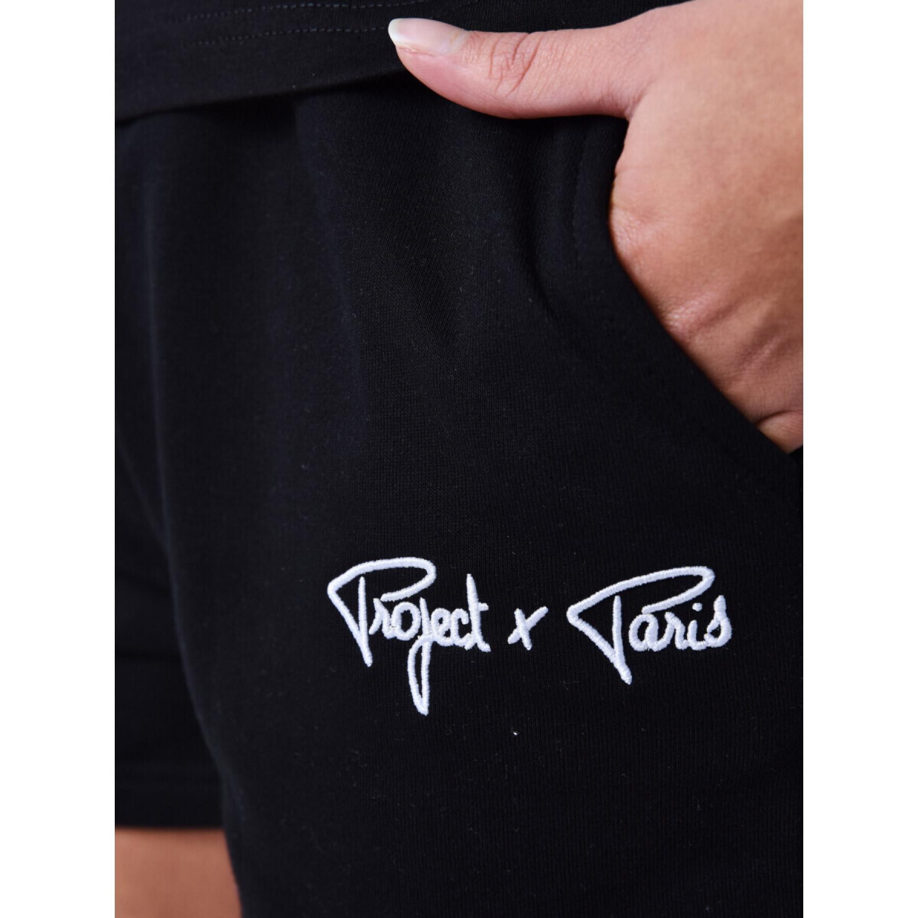 Pantaloncini basic con ricamo del logo da donna Project X Paris