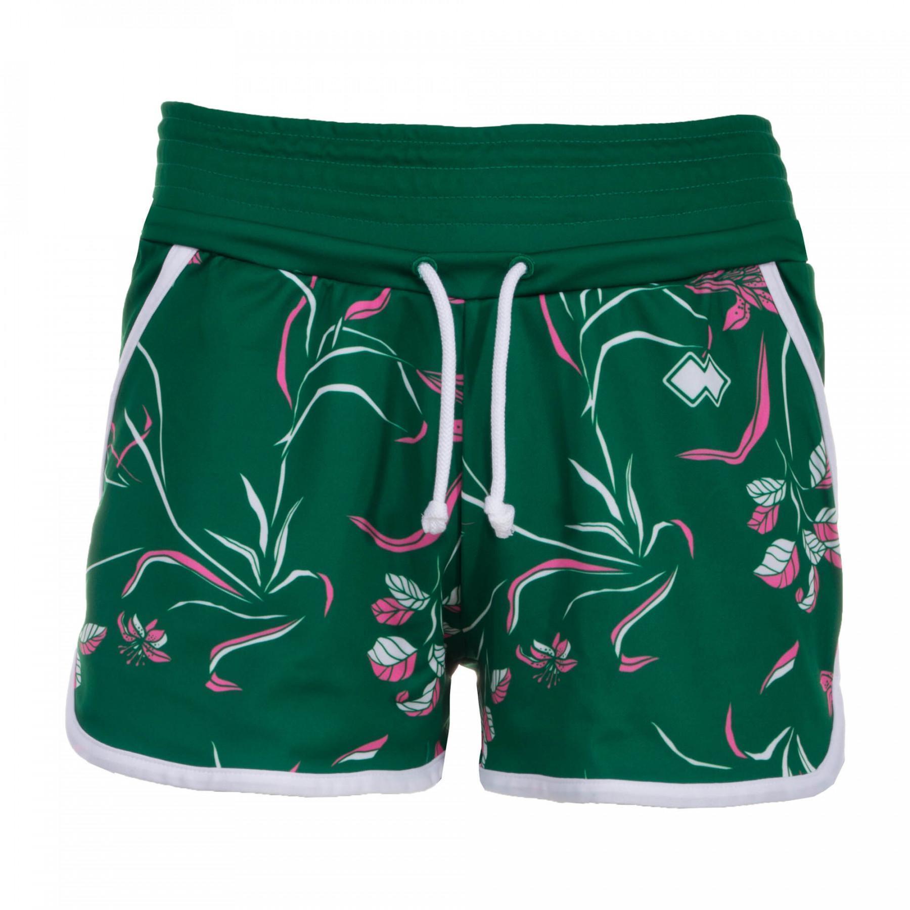 Pantaloncini da donna Errea essential fantasy shorts ad boho flowers