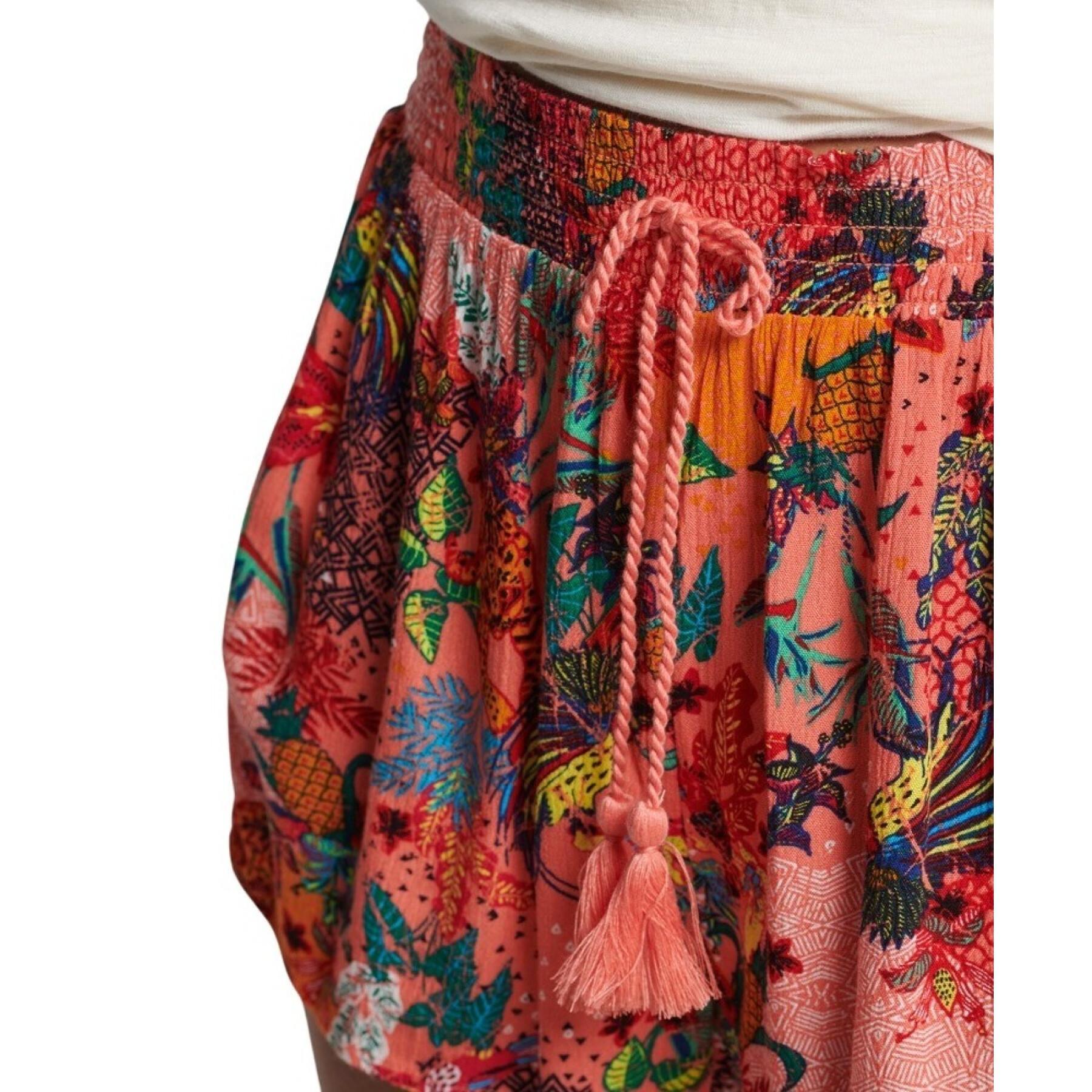 Pantaloncini da donna con stampa vintage sulla spiaggia Superdry