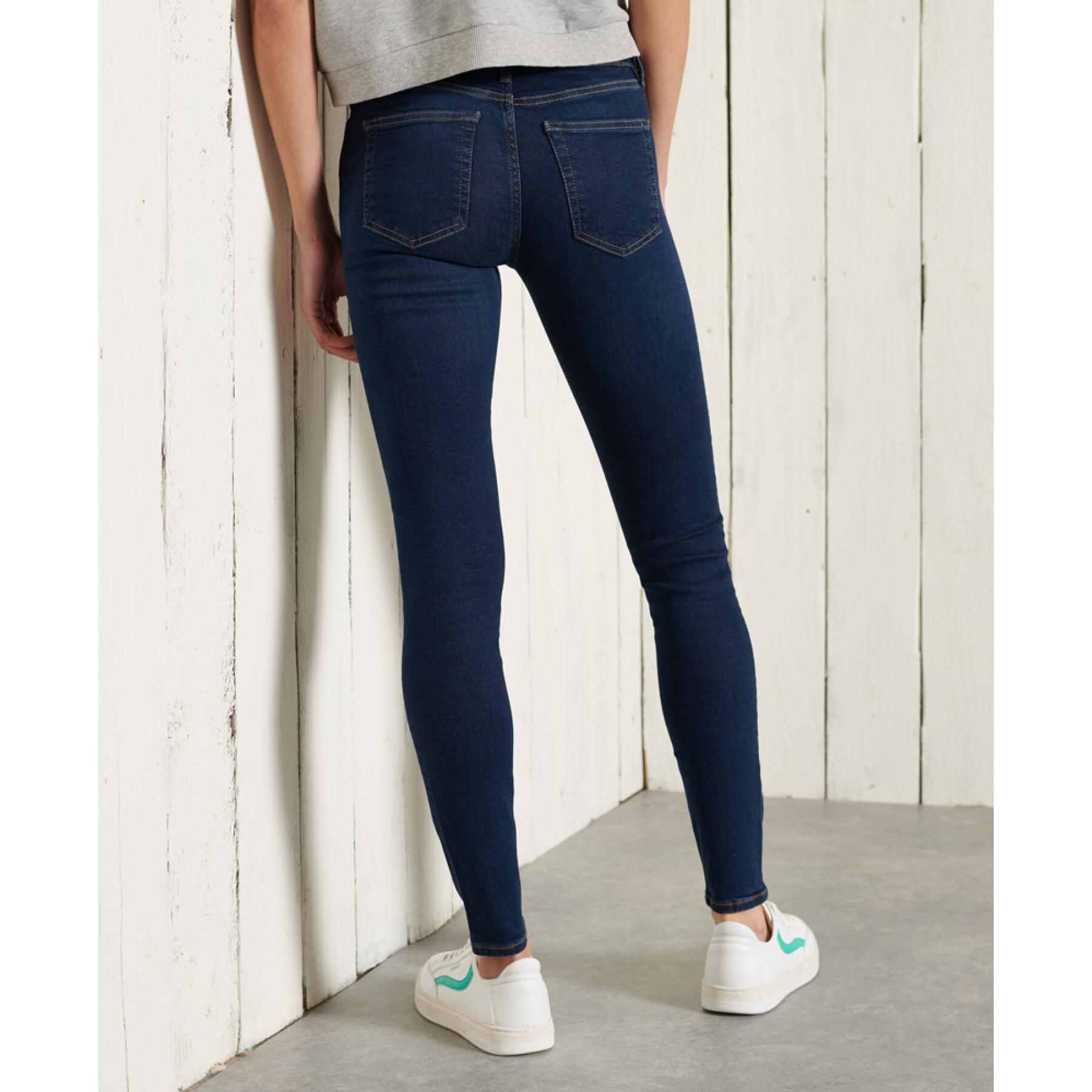 Jeans skinny a vita media da donna Superdry