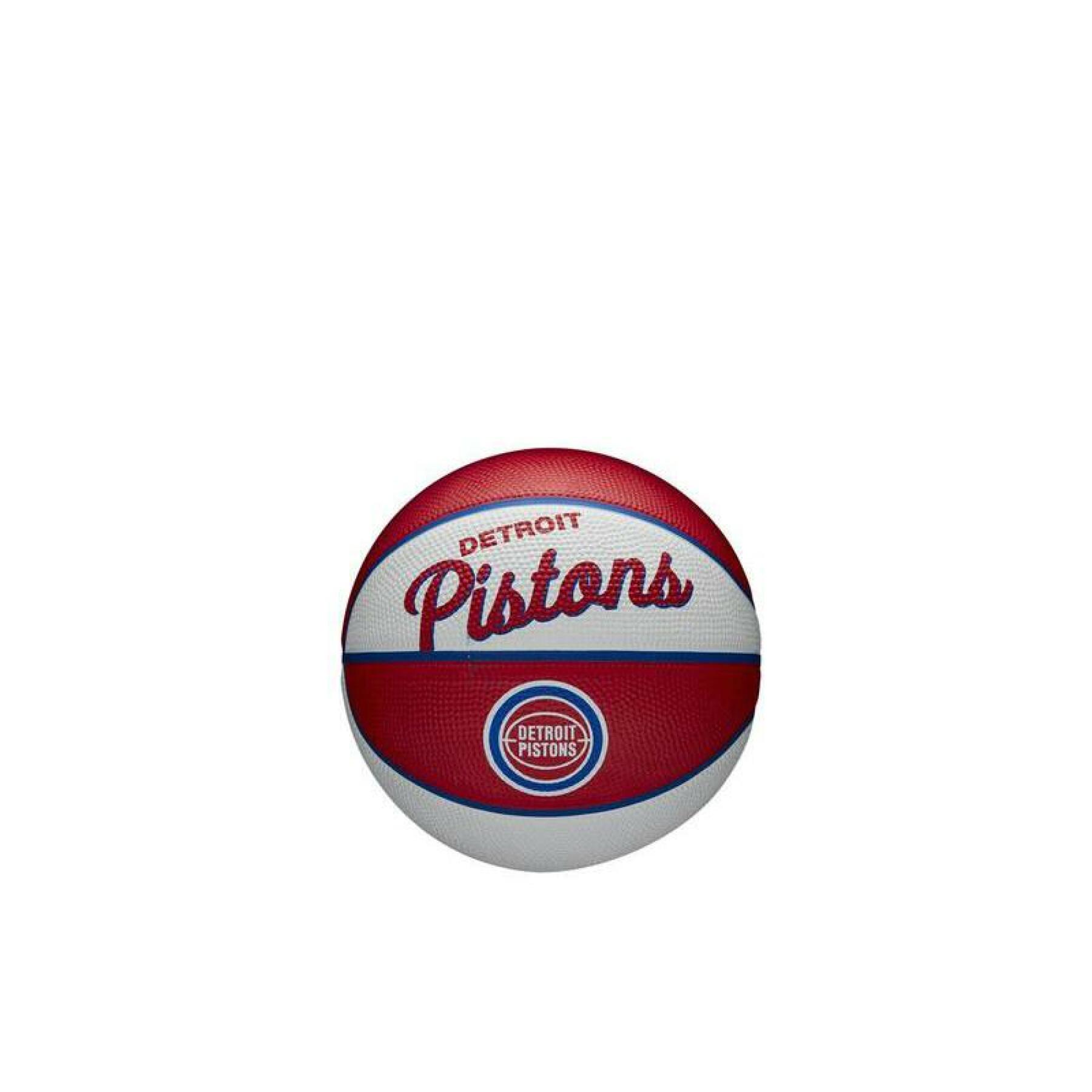 Mini palla nba retro Detroit Pistons