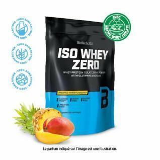 Confezione da 10 sacchetti di proteine Biotech USA iso whey zero lactose free - Ananas-mango - 500g