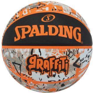 Pallone Spalding Orange Graffiti Rubber