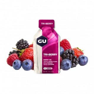 Confezione da 24 gel Gu Energy 3 fruits rouges