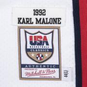 Maglia della squadra autentica USA Karl Malone 1992